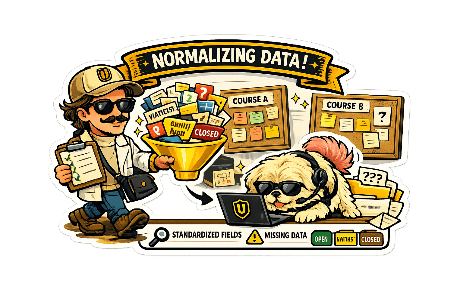 Normalizing data illustration